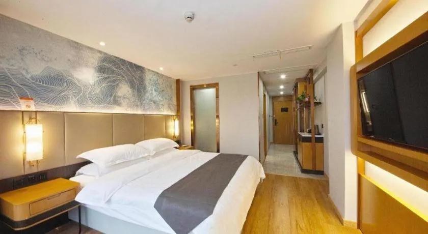 Bed in GreenTree Eastern Hotel Huai'an Bus Station Zhou Enlai Memorial