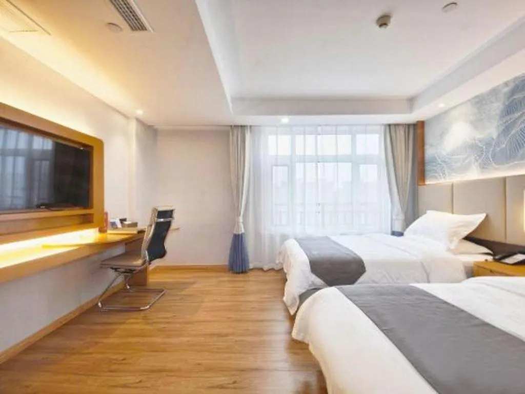 Bed in GreenTree Eastern Hotel Huai'an Bus Station Zhou Enlai Memorial