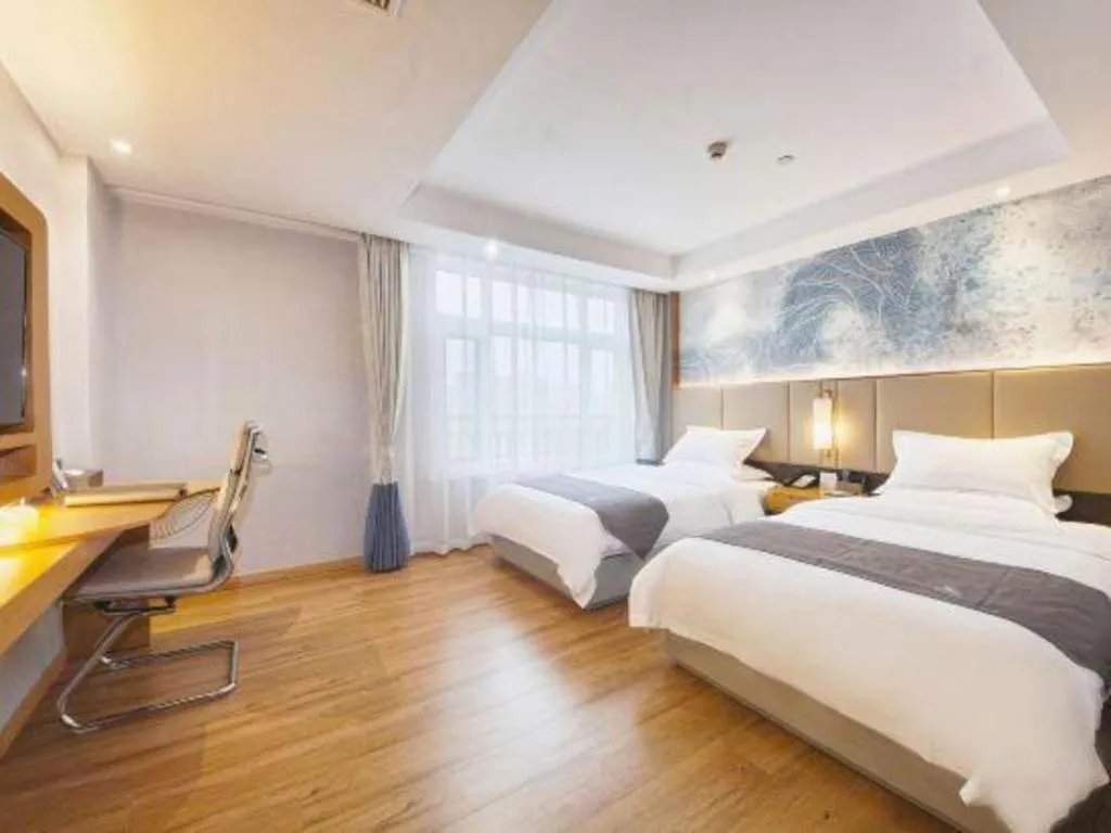 Bed in GreenTree Eastern Hotel Huai'an Bus Station Zhou Enlai Memorial