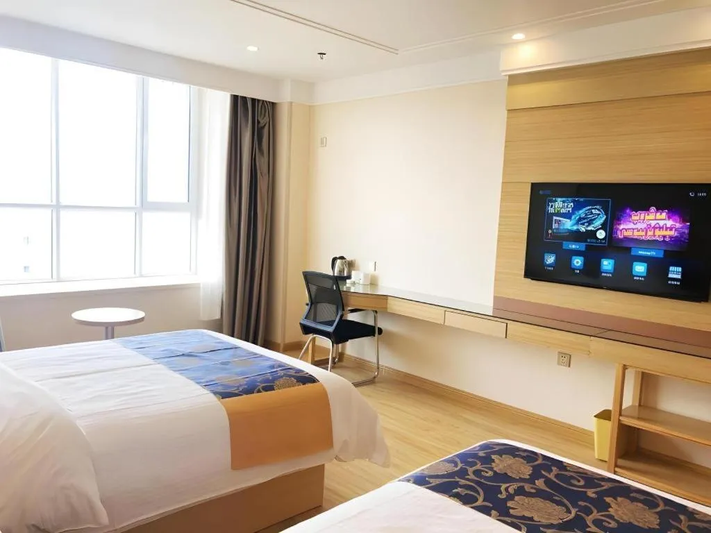 Bed in GreenTree Inn Urumqi Airport Tianyi International City