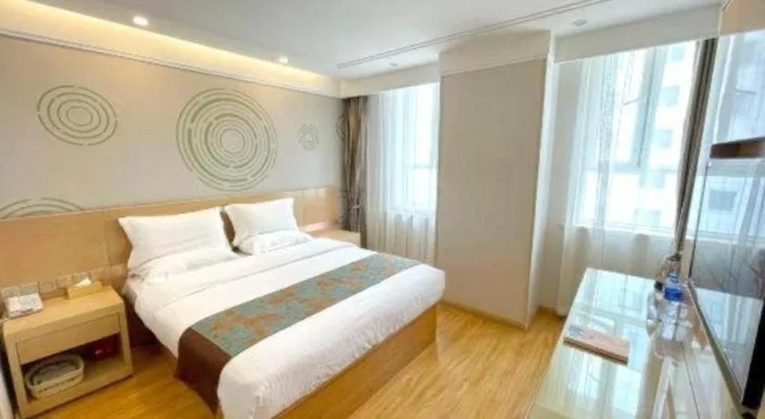Bed in GreenTree Inn Urumqi Airport Tianyi International City