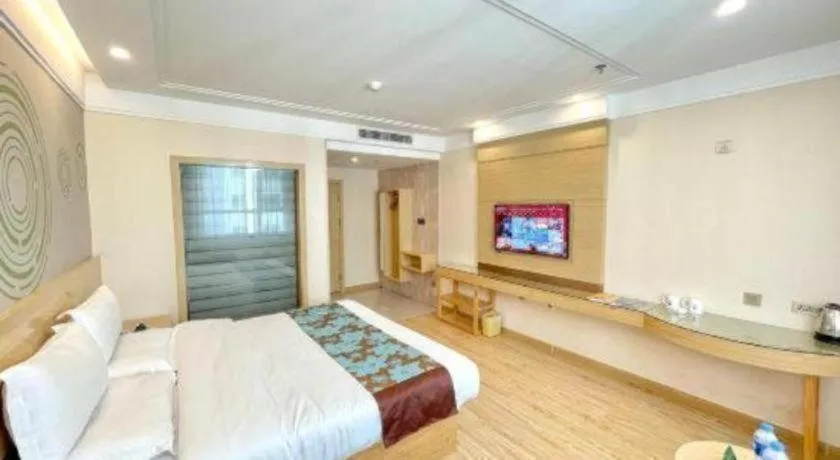 Bed in GreenTree Inn Urumqi Airport Tianyi International City