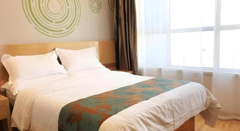 Bed in GreenTree Inn Urumqi Airport Tianyi International City