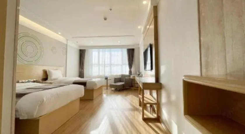 Bed in GreenTree Inn Urumqi Airport Tianyi International City