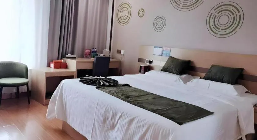 Bed in GreenTree Inn Pingdingshan Wanda Plaza Branch
