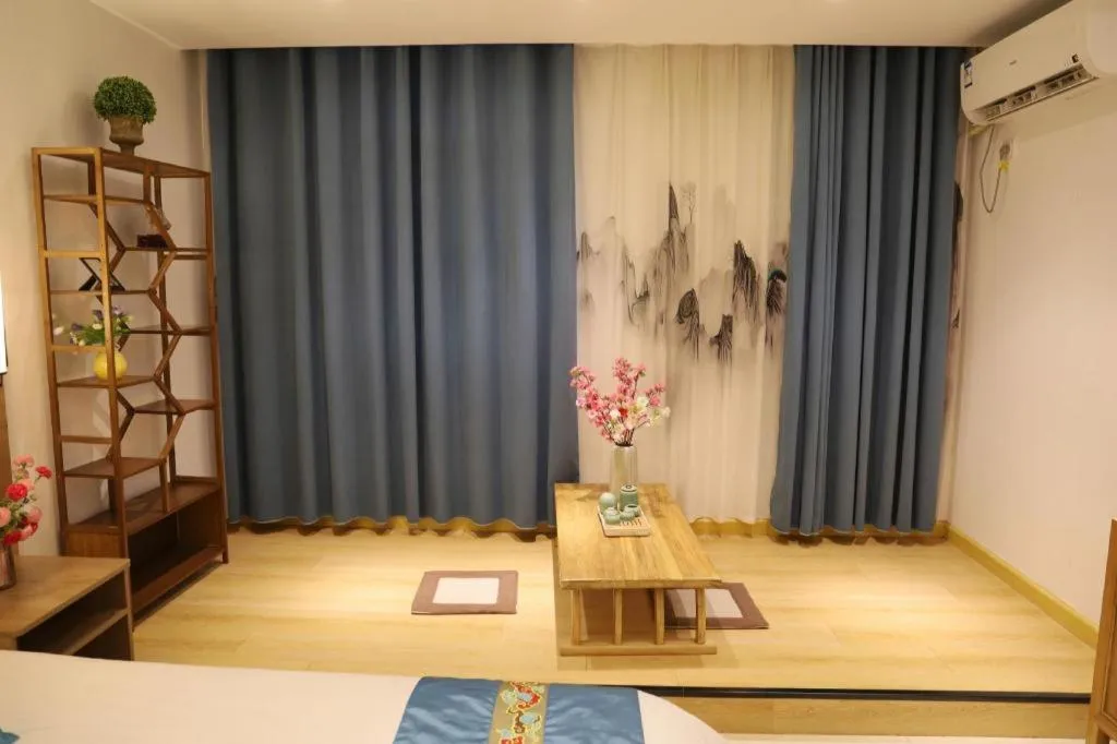 Bed in Shell Zaozhuang Taierzhuang Ancient City East Gate Hotel