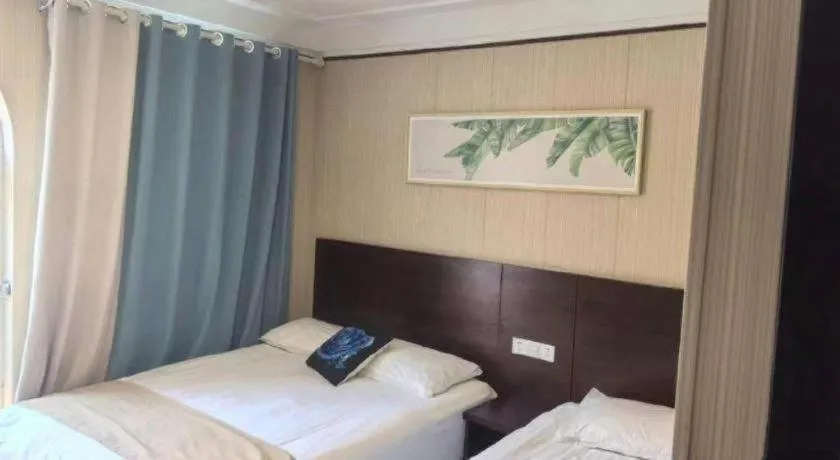 Bed in Shell Zaozhuang Taierzhuang Ancient City East Gate Hotel