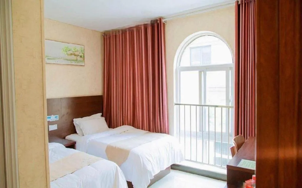 Bed in Shell Zaozhuang Taierzhuang Ancient City East Gate Hotel