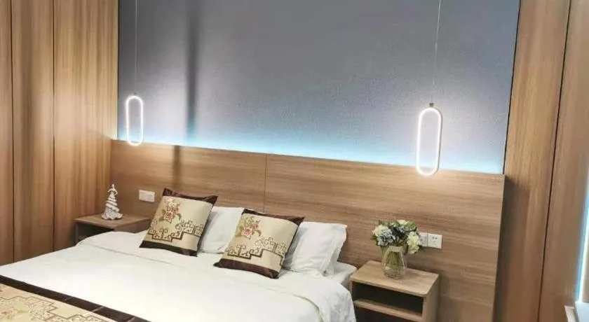 Bed in Shell Zaozhuang Taierzhuang Ancient City East Gate Hotel