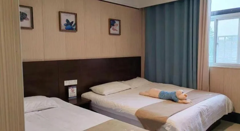 Bed in Shell Zaozhuang Taierzhuang Ancient City East Gate Hotel