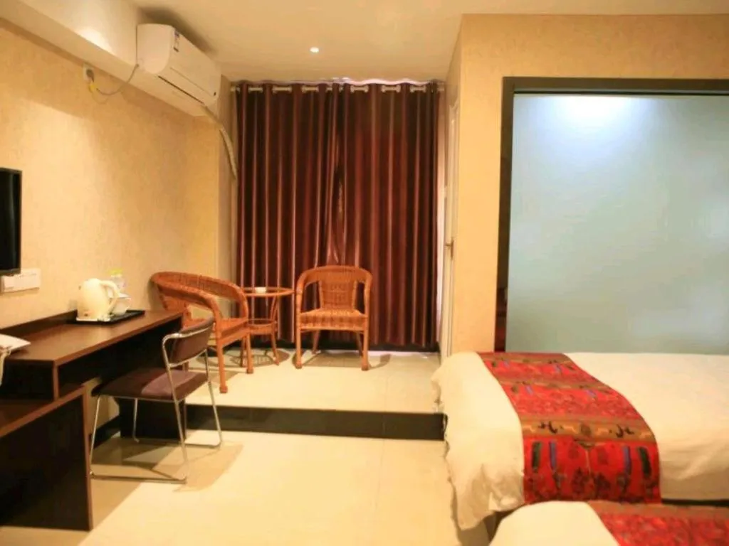 Bed in Shell Zaozhuang Taierzhuang Ancient City East Gate Hotel