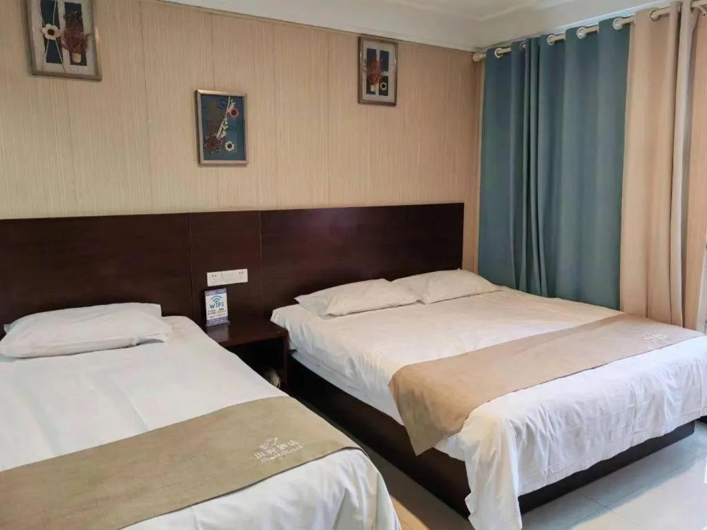 Bed in Shell Zaozhuang Taierzhuang Ancient City East Gate Hotel