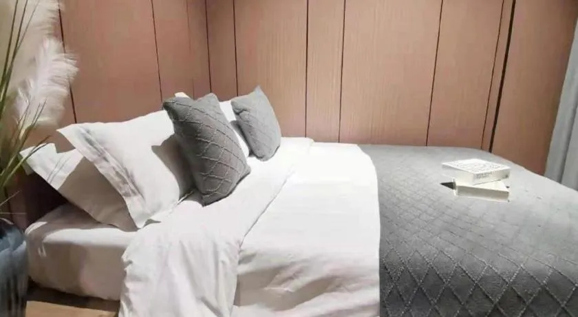 Bed in Shell Zaozhuang Taierzhuang Ancient City East Gate Hotel