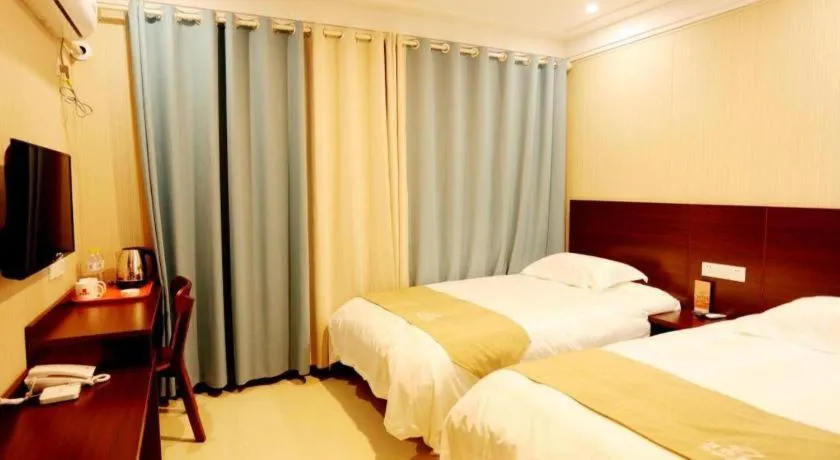 Bed in Shell Zaozhuang Taierzhuang Ancient City East Gate Hotel