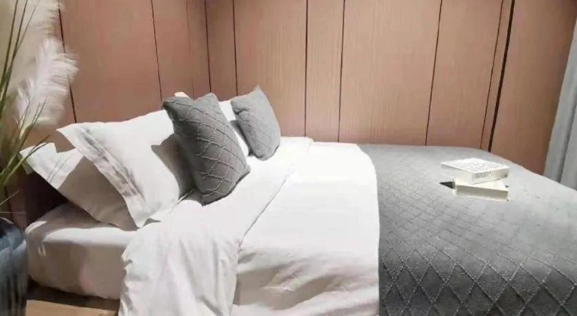 Bed in Shell Zaozhuang Taierzhuang Ancient City East Gate Hotel