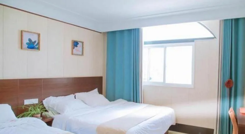 Bed in Shell Zaozhuang Taierzhuang Ancient City East Gate Hotel