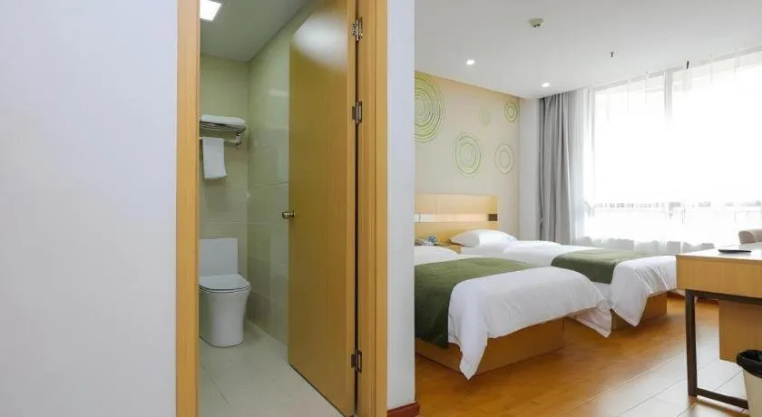 Bed in GreenTree Inn Jiaxin Puyuan Kaixuan Road