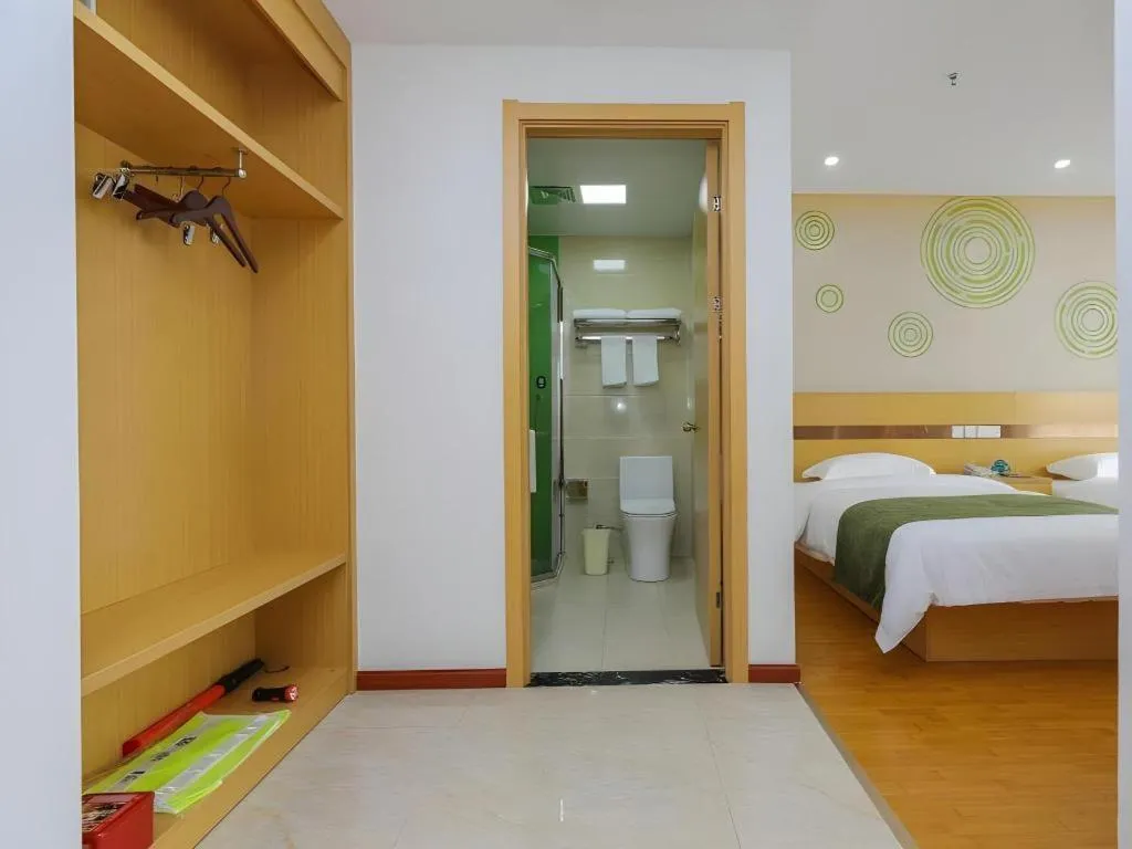Bed in GreenTree Inn Jiaxin Puyuan Kaixuan Road