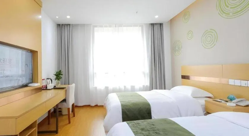 Bed in GreenTree Inn Jiaxin Puyuan Kaixuan Road