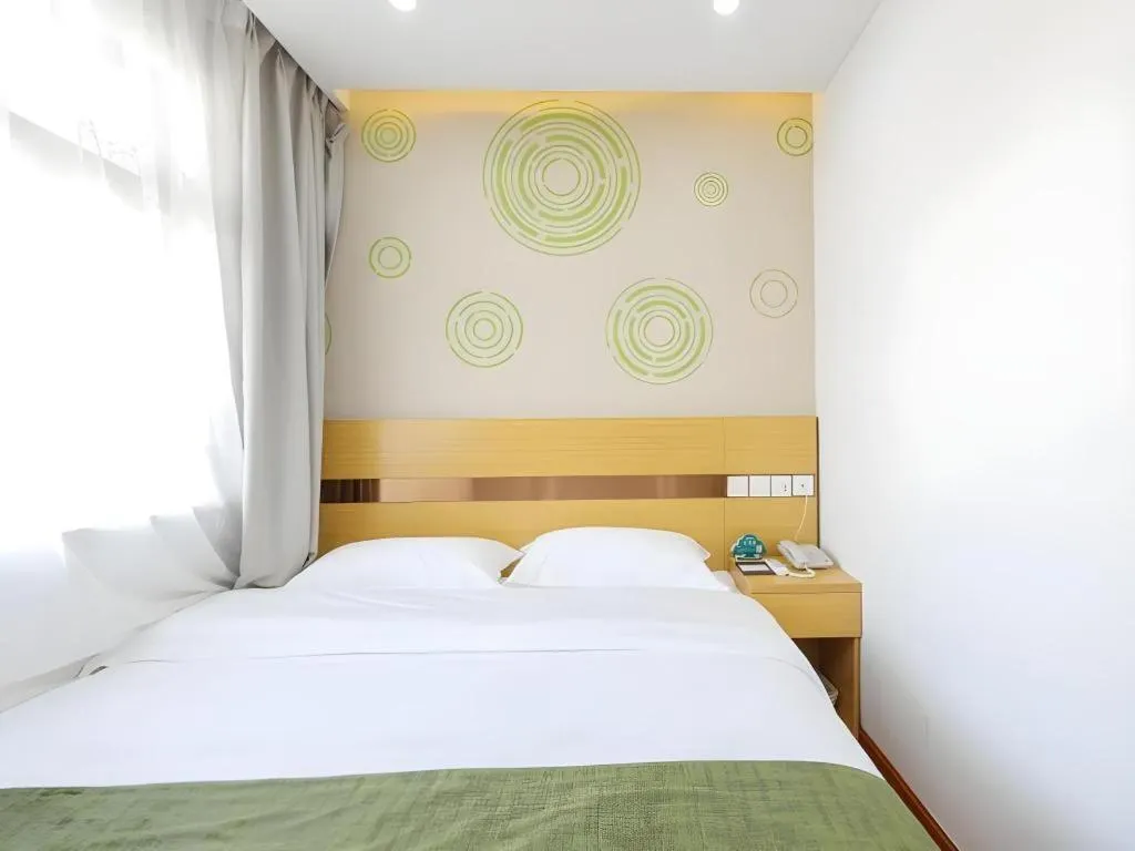 Bed in GreenTree Inn Jiaxin Puyuan Kaixuan Road