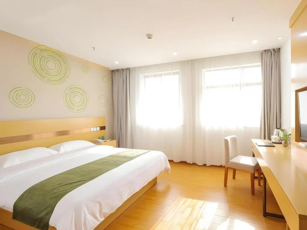 Bed in GreenTree Inn Jiaxin Puyuan Kaixuan Road