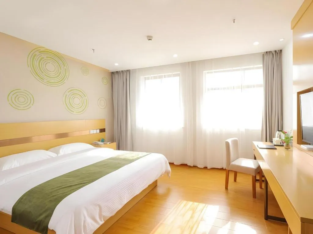 Bed in GreenTree Inn Jiaxin Puyuan Kaixuan Road
