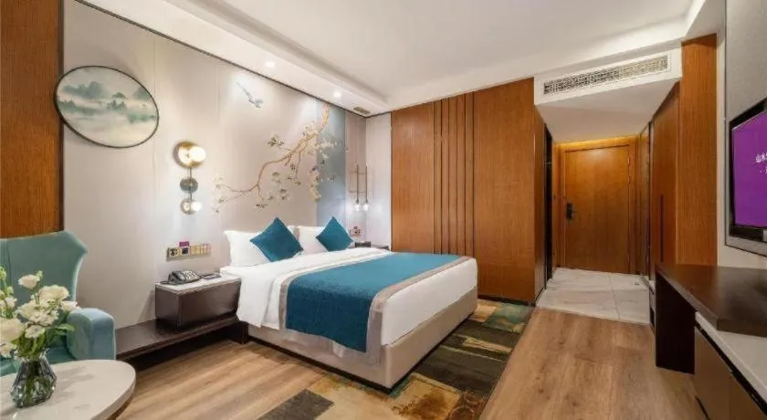 Bed in Shanshui S Hotel Zizhong City Mdl