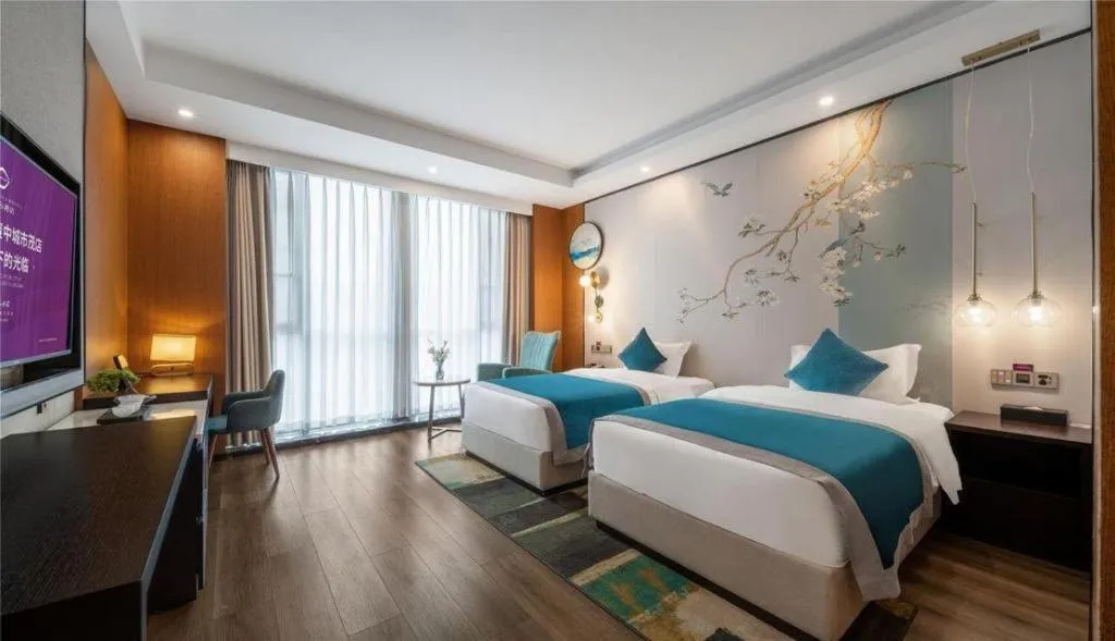 Bed in Shanshui S Hotel Zizhong City Mdl