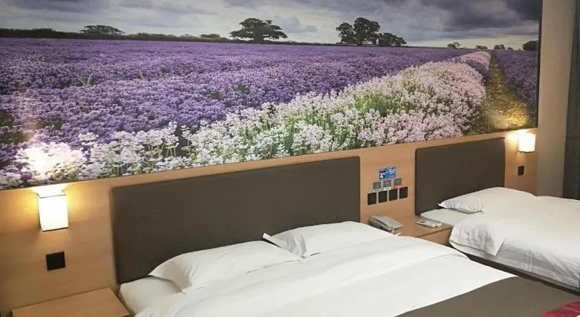 Bed in Thank Inn Hotel Hebei Hengshui Development Zone Baoyun Street Hengbai