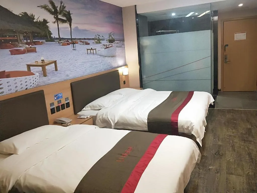 Bed in Thank Inn Hotel Hebei Hengshui Development Zone Baoyun Street Hengbai
