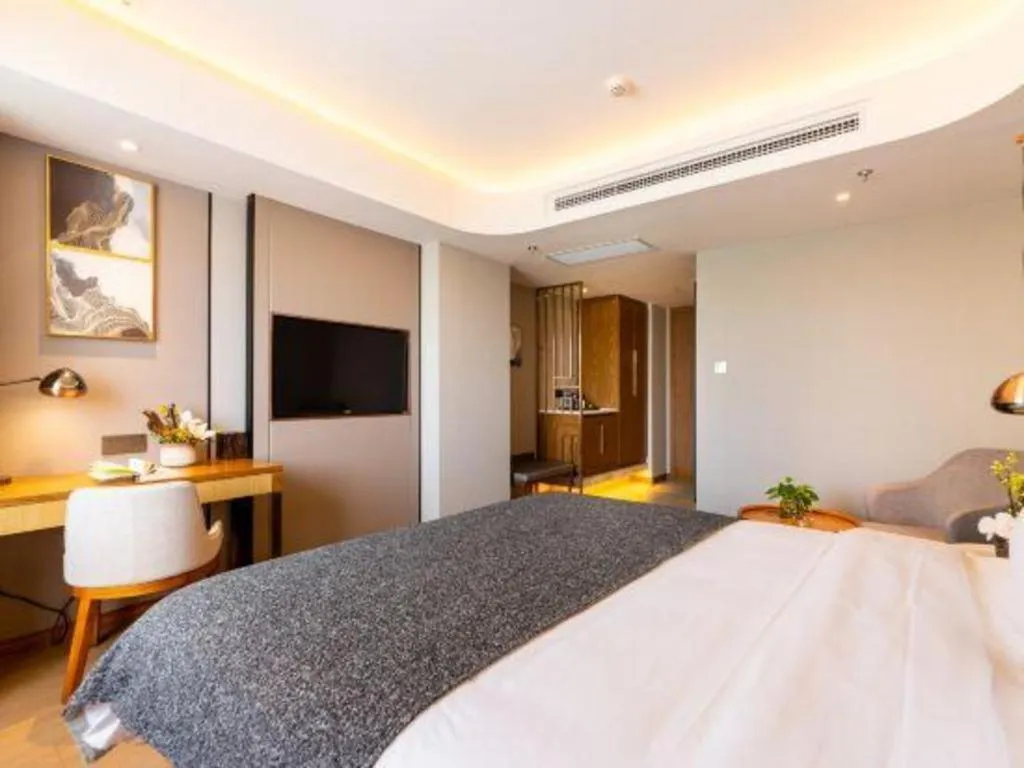 Bed in Yitel Collection Shenyang Hunnan Olympic Sports Center Caixia Street Metro Station