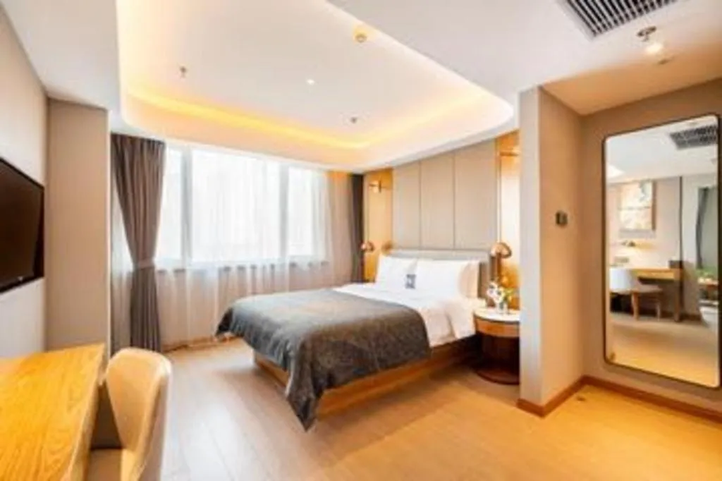 Bed in Yitel Collection Shenyang Hunnan Olympic Sports Center Caixia Street Metro Station