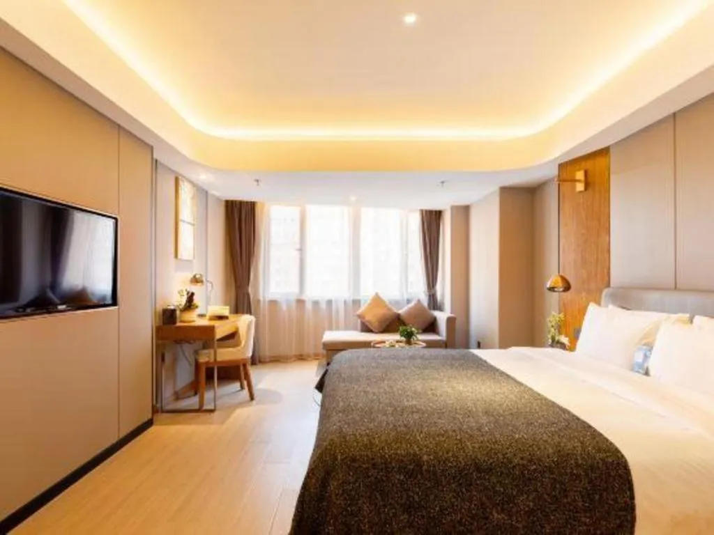 Bed in Yitel Collection Shenyang Hunnan Olympic Sports Center Caixia Street Metro Station