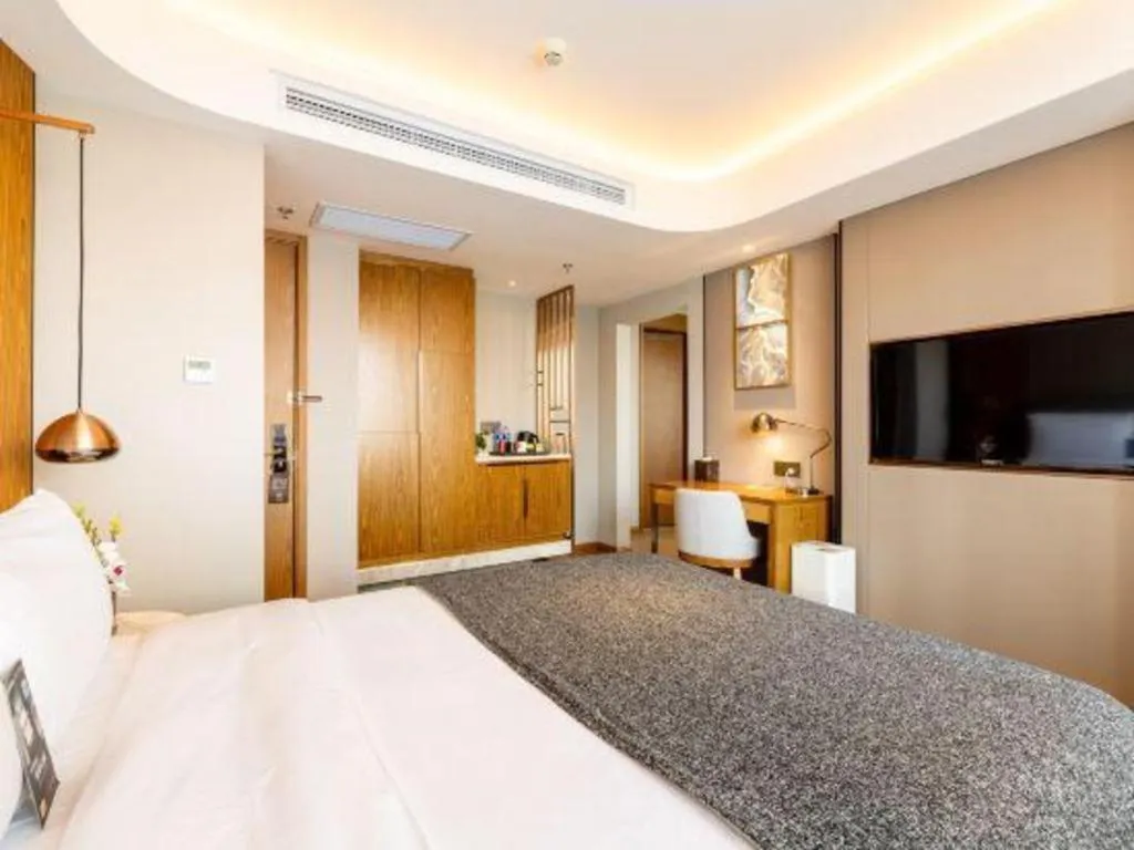 Bed in Yitel Collection Shenyang Hunnan Olympic Sports Center Caixia Street Metro Station