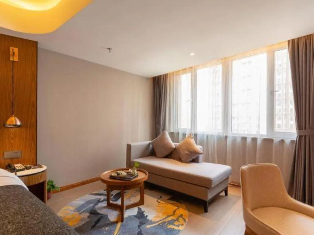 Bed in Yitel Collection Shenyang Hunnan Olympic Sports Center Caixia Street Metro Station