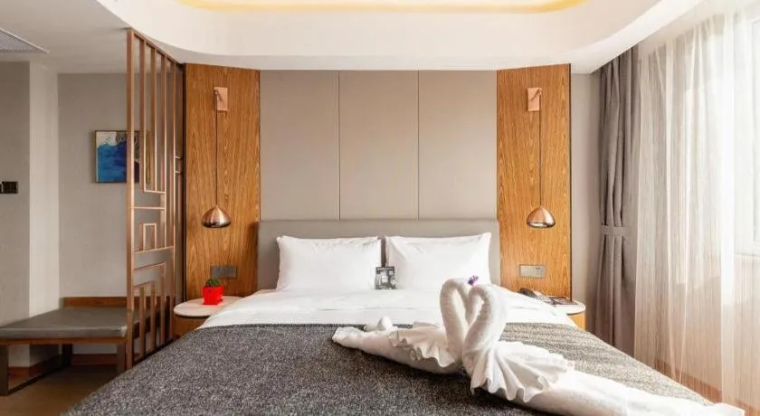 Bed in Yitel Collection Shenyang Hunnan Olympic Sports Center Caixia Street Metro Station