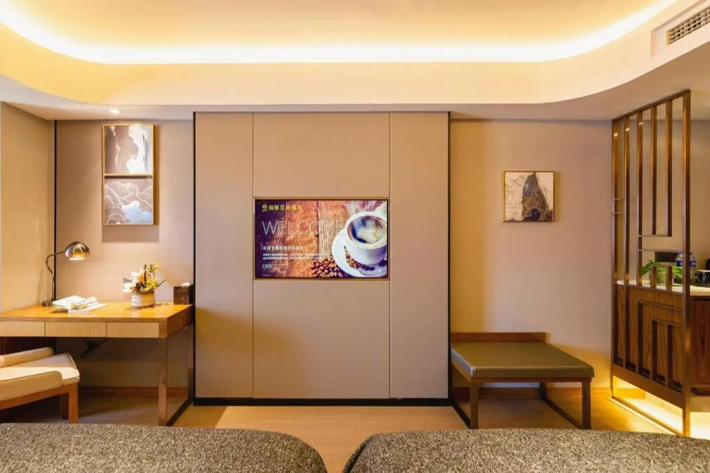 Bed in Yitel Collection Shenyang Hunnan Olympic Sports Center Caixia Street Metro Station