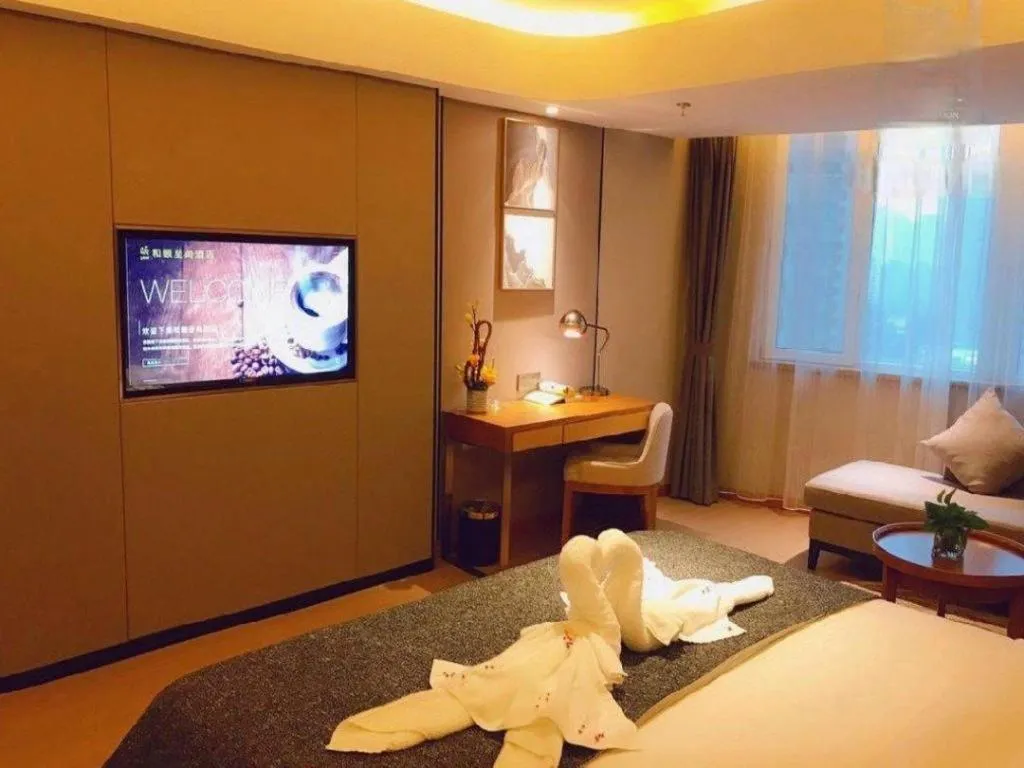 Bed in Yitel Collection Shenyang Hunnan Olympic Sports Center Caixia Street Metro Station