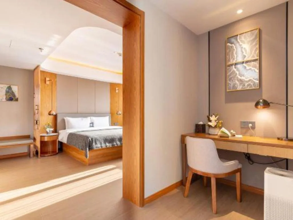 Bed in Yitel Collection Shenyang Hunnan Olympic Sports Center Caixia Street Metro Station