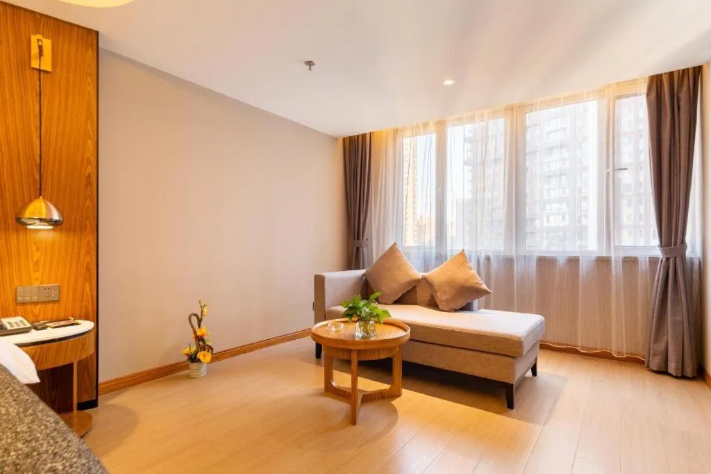 Bed in Yitel Collection Shenyang Hunnan Olympic Sports Center Caixia Street Metro Station