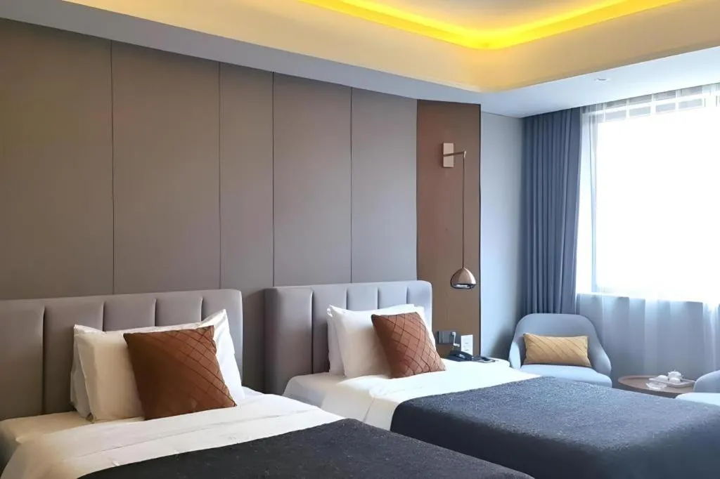 Bed in Yitel Collection Shenyang North Railway Station Metro Station