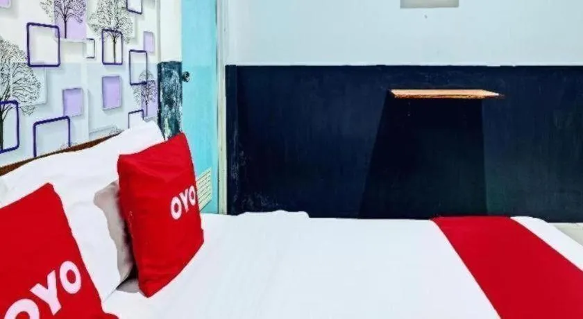 Bed in OYO Life 2928 Rumah Ceria