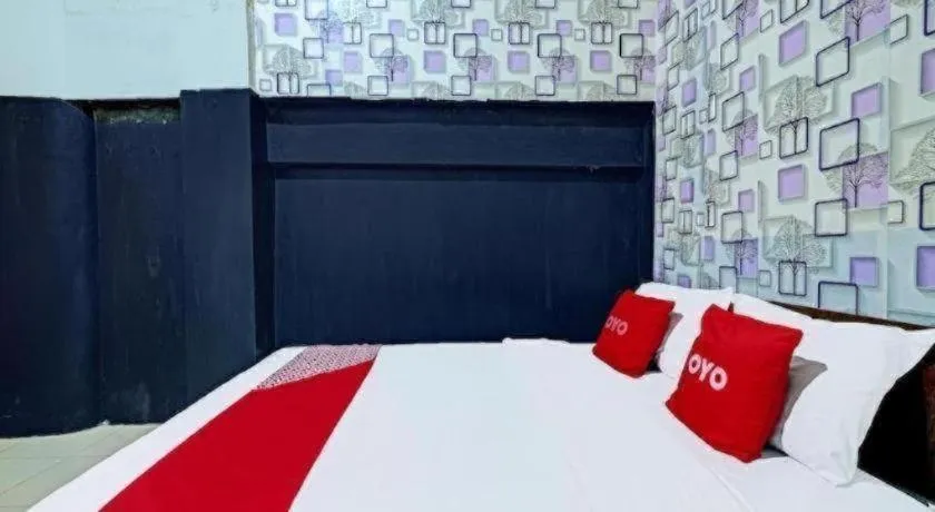 Bed in OYO Life 2928 Rumah Ceria