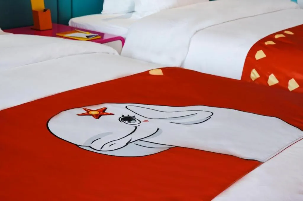 Bed in Dolphin Bay Hotel