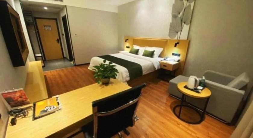 Bed in GreenTree Inn Ganzhou Gan County Bus Station