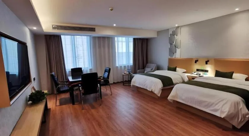 Bed in GreenTree Inn Ganzhou Gan County Bus Station