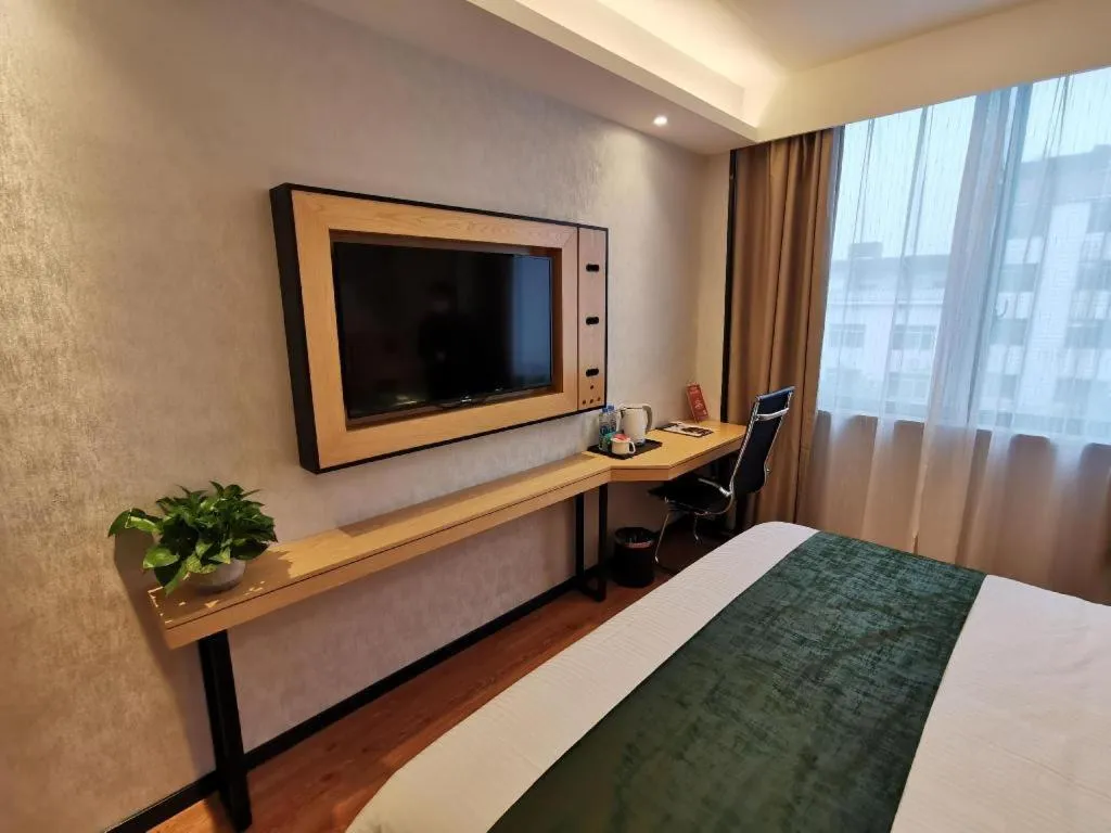 Bed in GreenTree Inn Ganzhou Gan County Bus Station