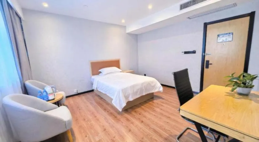 Bed in GreenTree Inn Ganzhou Gan County Bus Station