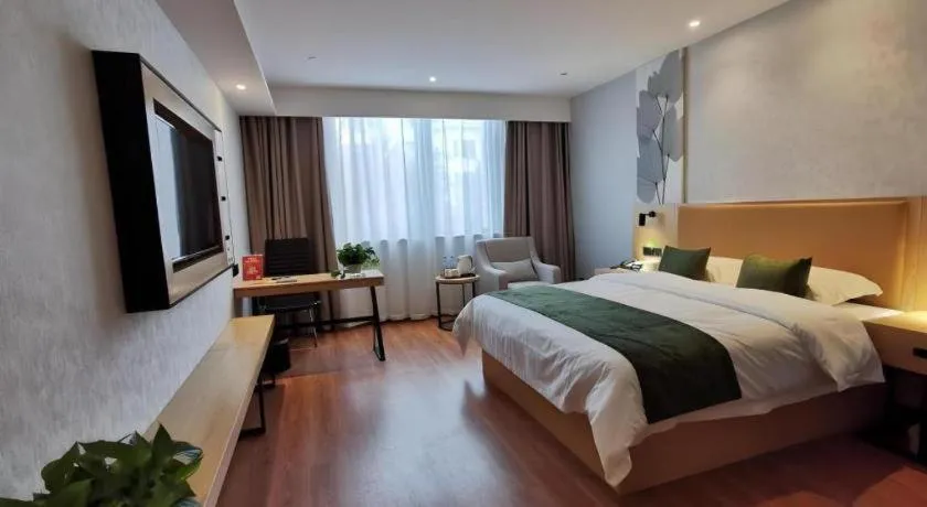 Bed in GreenTree Inn Ganzhou Gan County Bus Station