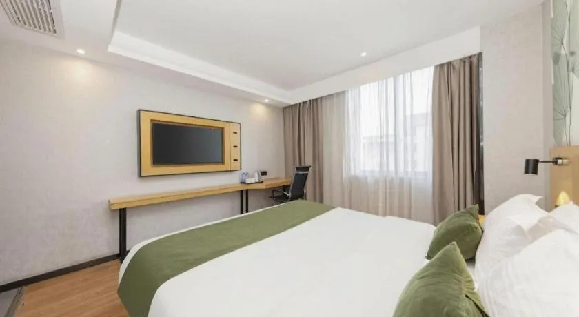 Bed in GreenTree Inn Ganzhou Gan County Bus Station